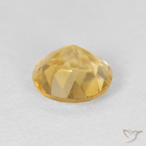 Citrino Arancio dorato naturale da 1.73 ct, Rotondo, VVS