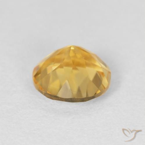 Citrino Oro medio naturale da 1.61 ct, Rotondo, VVS