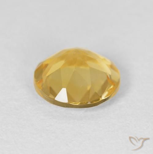 Citrino Arancio dorato naturale da 1.67 ct, Rotondo, VVS