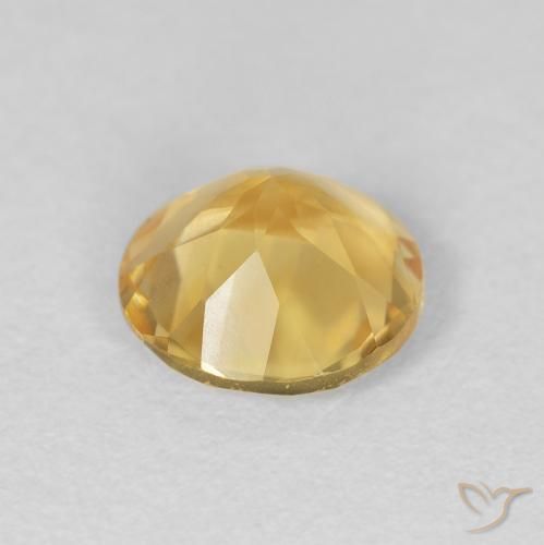 Citrino Oro medio naturale da 1.63 ct, Rotondo, VVS