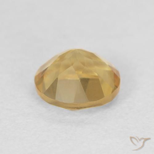Citrino Dorato medio naturale da 1.29 ct, Rotondo, VVS