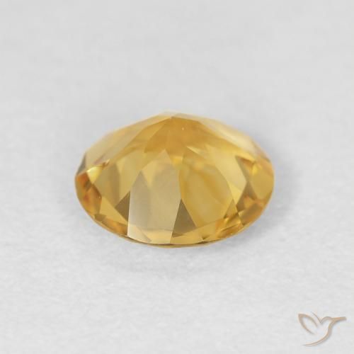 Citrino Oro medio naturale da 0.95 ct, Rotondo, VVS