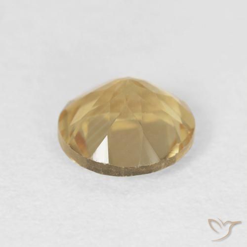 Citrino Oro medio naturale da 1.15 ct, Rotondo, VVS