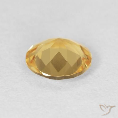 Citrino Oro medio naturale da 0.94 ct, Rotondo, VVS