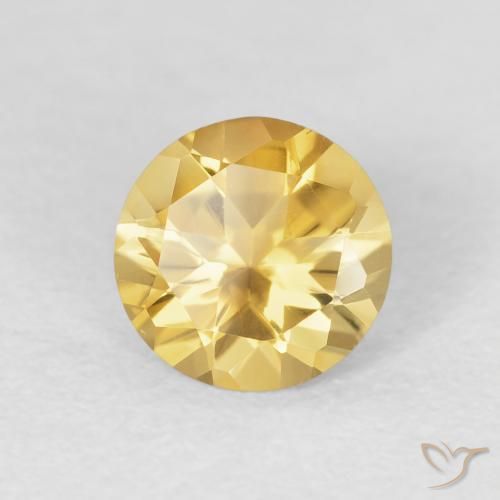 Citrino Oro naturale da 1.03 ct, Rotondo, VVS