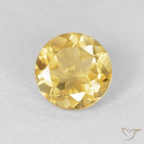 1.15ct Naturale Oro Citrino, Rotondo, VVS-VS