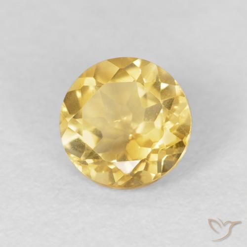 Citrino Oro naturale da 1.15 ct, Rotondo, VVS-VS