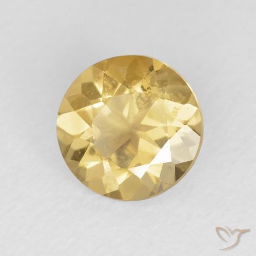Citrino Oro naturale da 1.45 ct, Rotondo, VVS-VS