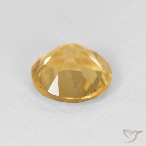 Citrino Oro medio naturale da 1.69 ct, Rotondo, VVS-VS