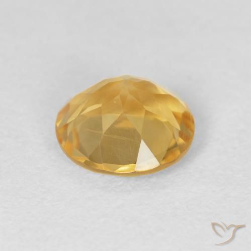 Citrino Oro profondo naturale da 1.60 ct, Rotondo, VVS-VS