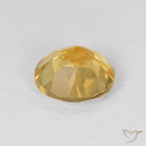 Citrino Oro medio naturale da 1.64 ct, Rotondo, VVS-VS