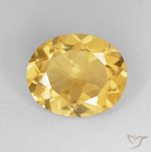4.12ct Naturale Oro brillante Citrino, Ovale, VVS-VS