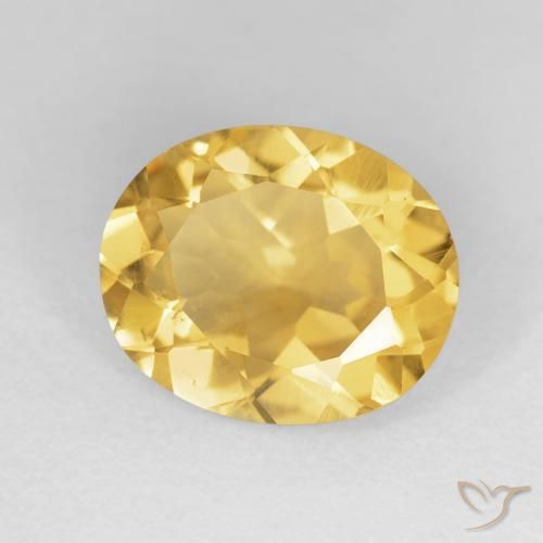 Citrino Oro brillante naturale da 4.12 ct, Ovale, VVS-VS