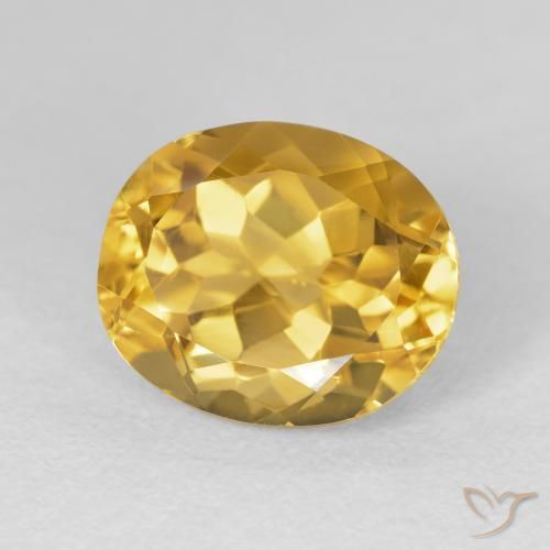 Citrino Oro profondo naturale da 5.03 ct, Ovale, VVS-VS