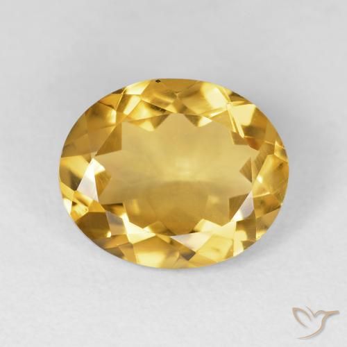 3.81ct Naturale Dorato Citrino, Ovale, VVS-VS