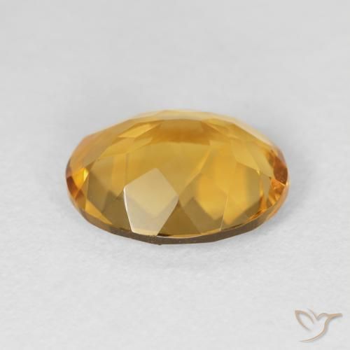 Citrino Dorato naturale da 3.81 ct, Ovale, VVS-VS