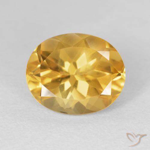 4.86ct Naturale Oro brillante Citrino, Ovale, VVS-VS