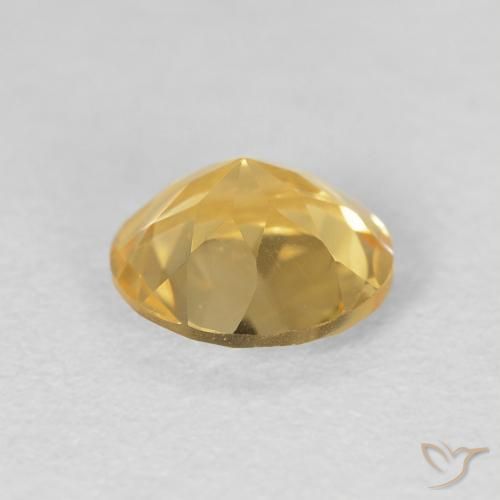 Citrino Oro medio naturale da 1.12 ct, Rotondo, VVS-VS