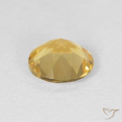 Citrino Giallo medio naturale da 1.15 ct, Rotondo, VS