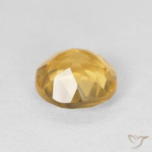 Citrino Oro medio naturale da 1.92 ct, Rotondo, VVS