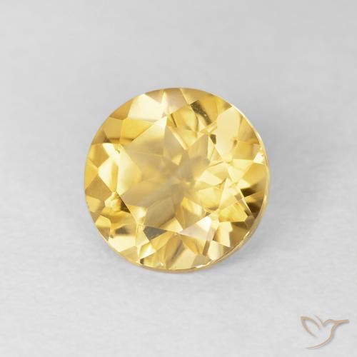 Citrino Oro naturale da 1.58 ct, Rotondo, VVS