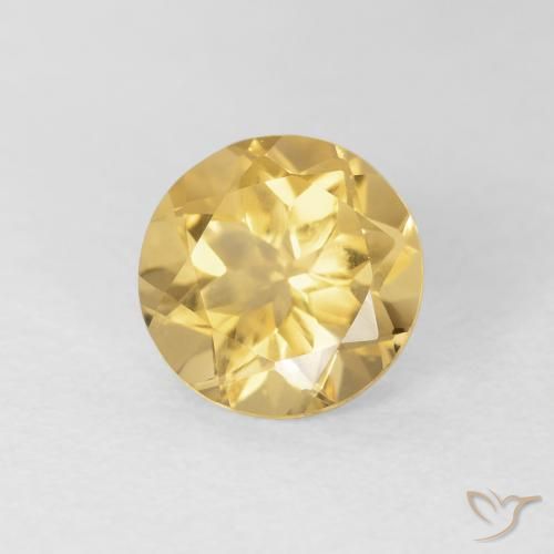 Citrino Oro naturale da 1.55 ct, Rotondo, VVS