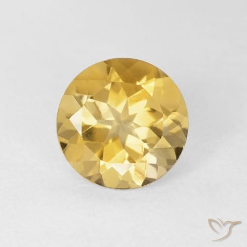 1.91ct Naturale Oro Citrino, Rotondo, VVS