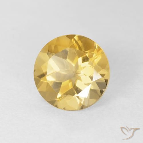 Citrino Oro naturale da 1.91 ct, Rotondo, VVS