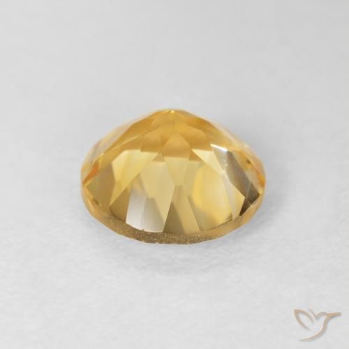 Citrino Oro medio naturale da 1.72 ct, Rotondo, VVS