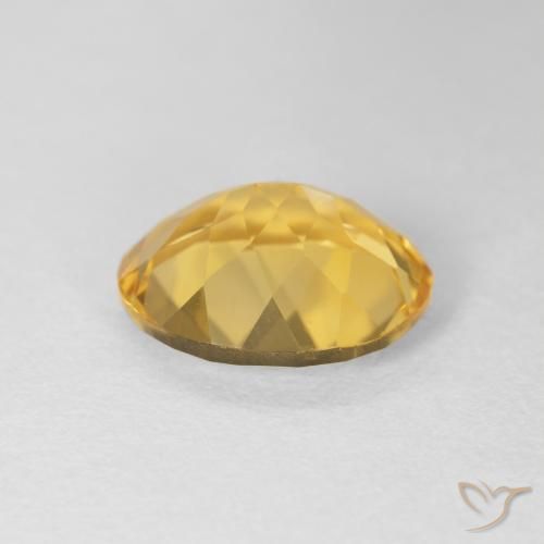 Citrino Dorato naturale da 3.93 ct, Ovale, VVS