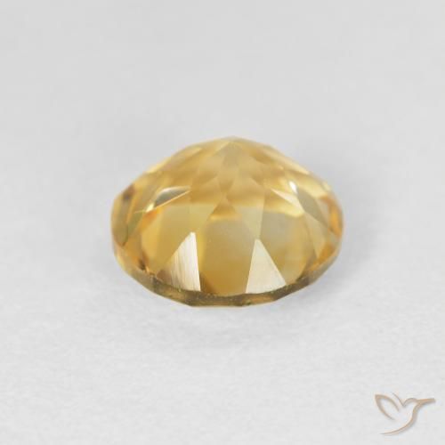 Citrino Giallo chiaro naturale da 1.67 ct, Rotondo, VVS