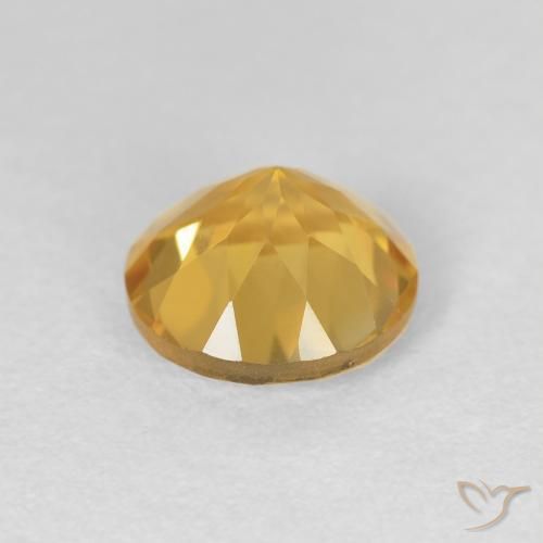 Citrino Oro medio naturale da 1.78 ct, Rotondo, VVS