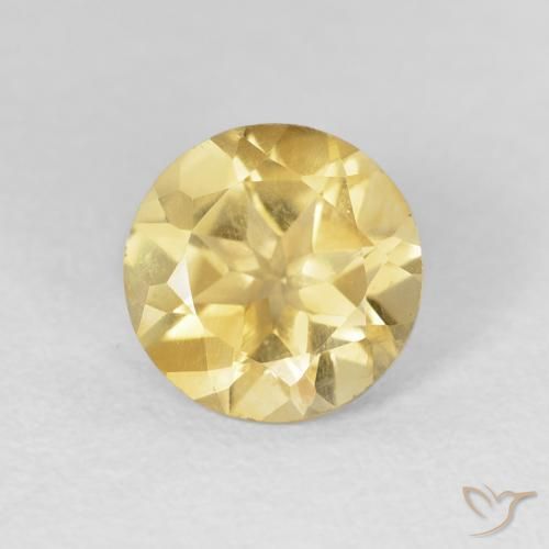 1.63ct Naturale Dorato Citrino, Rotondo, VVS