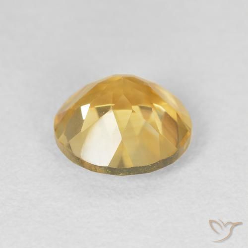 Citrino Arancio dorato naturale da 1.89 ct, Rotondo, VVS