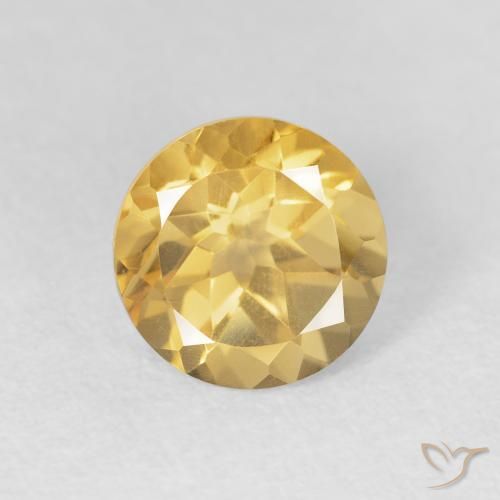 1.97ct Naturale Oro Citrino, Rotondo, VVS