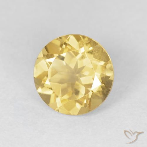Citrino Arancio dorato naturale da 1.94 ct, Rotondo, VVS