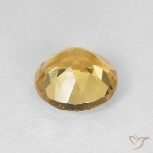 Citrino Arancio dorato naturale da 1.94 ct, Rotondo, VVS