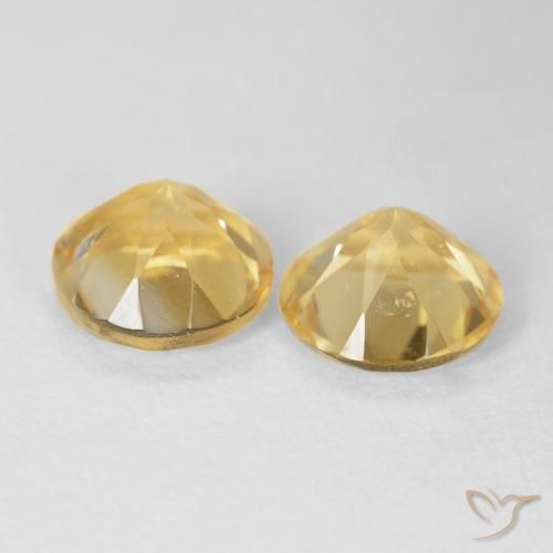 Gemme di Citrino Dorato naturale da 3.60 ct, Rotondo, VS