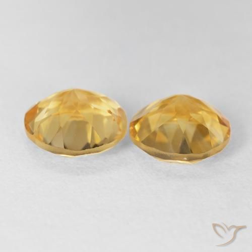 Gemme di Citrino Dorato medio naturale da 3.25 ct, Rotondo, VVS