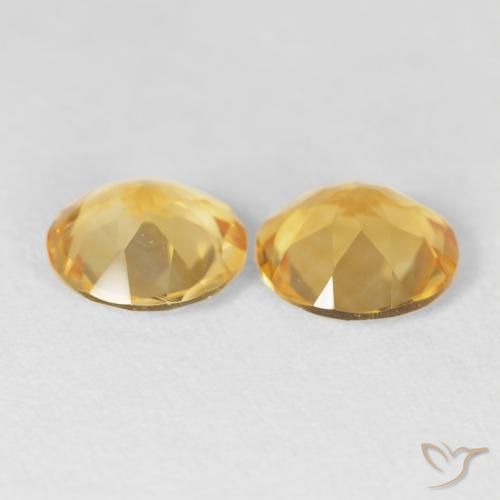 Gemme di Citrino Dorato medio naturale da 2.96 ct, Rotondo, VVS