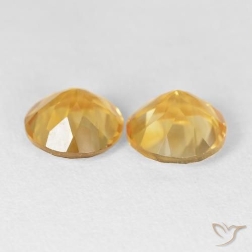 Gemme di Citrino Dorato naturale da 3.45 ct, Rotondo, VVS