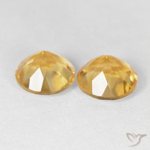 Gemme di Citrino Oro medio naturale da 3.70 ct, Rotondo, VVS