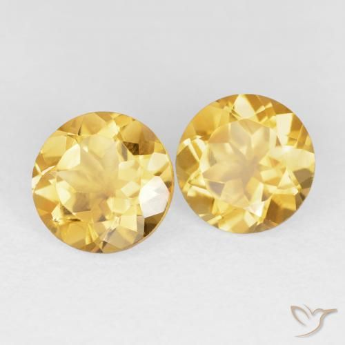 Gemme di Citrino Oro brillante naturale da 3.69 ct, Rotondo, VVS