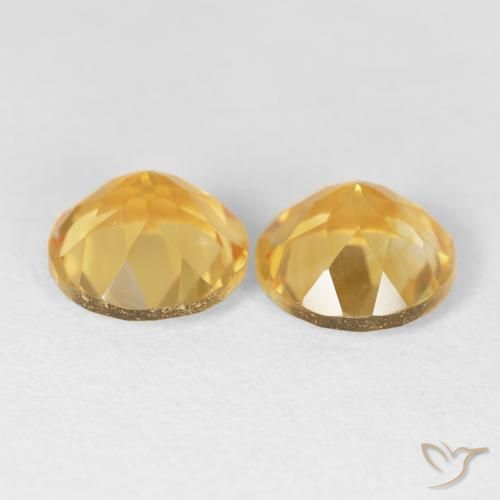 Gemme di Citrino Oro brillante naturale da 3.69 ct, Rotondo, VVS