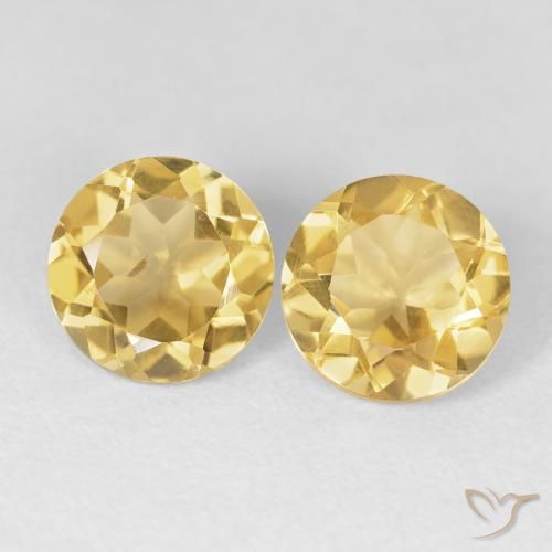 Gemme di Citrino Oro medio naturale da 3.76 ct, Rotondo, VVS