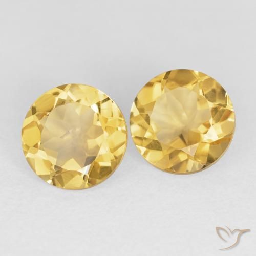 Gemme di Citrino Oro medio naturale da 3.76 ct, Rotondo, VVS