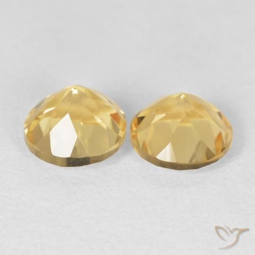Gemme di Citrino Oro chiaro naturale da 2.72 ct, Rotondo, VVS