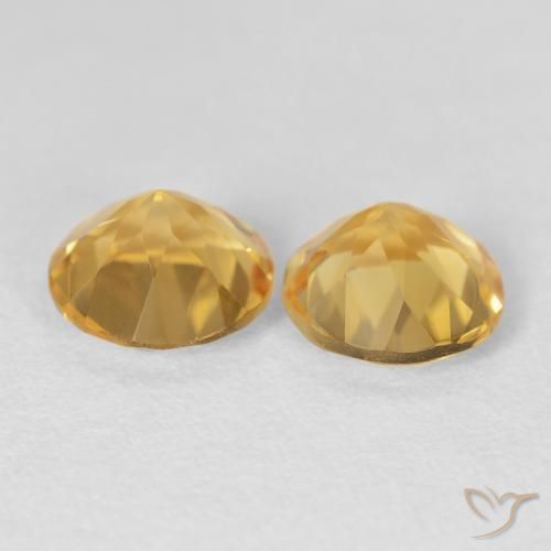 Gemme di Citrino Oro medio naturale da 3.33 ct, Rotondo, VVS