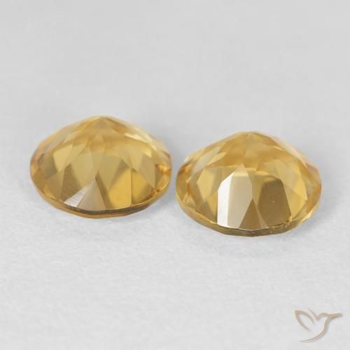 Gemme di Citrino Oro naturale da 3.45 ct, Rotondo, VVS