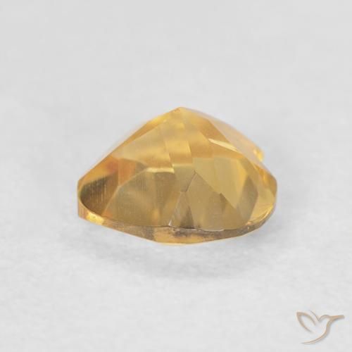 Citrino Oro medio naturale da 0.66 ct, Cuore, VVS